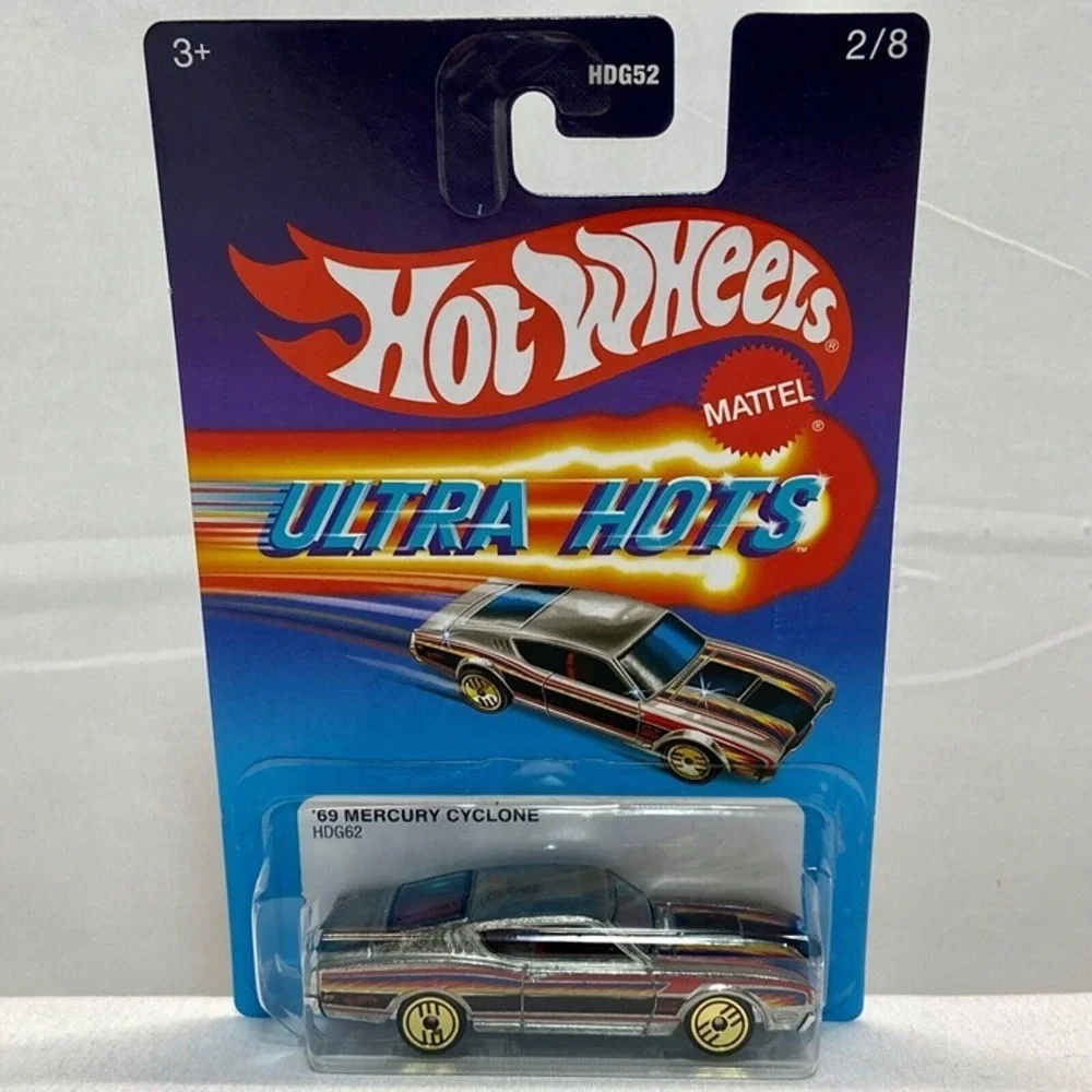 Hot Wheels '69‎ Mercury Cyclone Ultra Hots 2/8 HDG52 Die-cast Car 1:64 NIP 2022